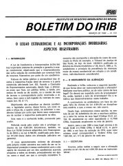 Boletim do IRIB - Edição Nº 154