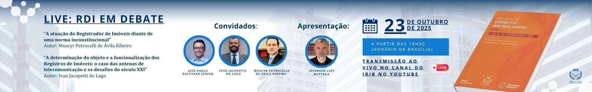 Live - “RDI em Debate” - 3º Episódio 2025