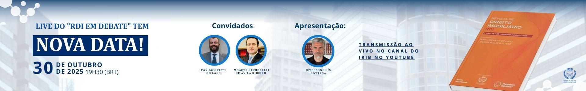 Live - “RDI em Debate” - 3º Episódio 2025