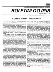 Boletim do IRIB - Edição Nº 121