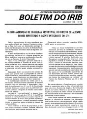 Boletim do IRIB - Edição Nº 142