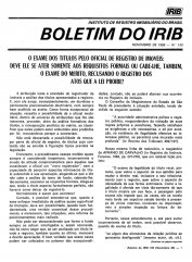 Boletim do IRIB - Edição Nº 150