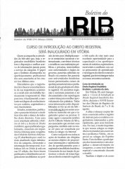 Boletim do IRIB - Edição Nº 274