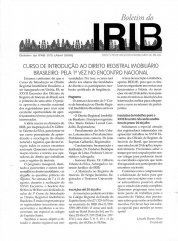 Boletim do IRIB - Edição Nº 275